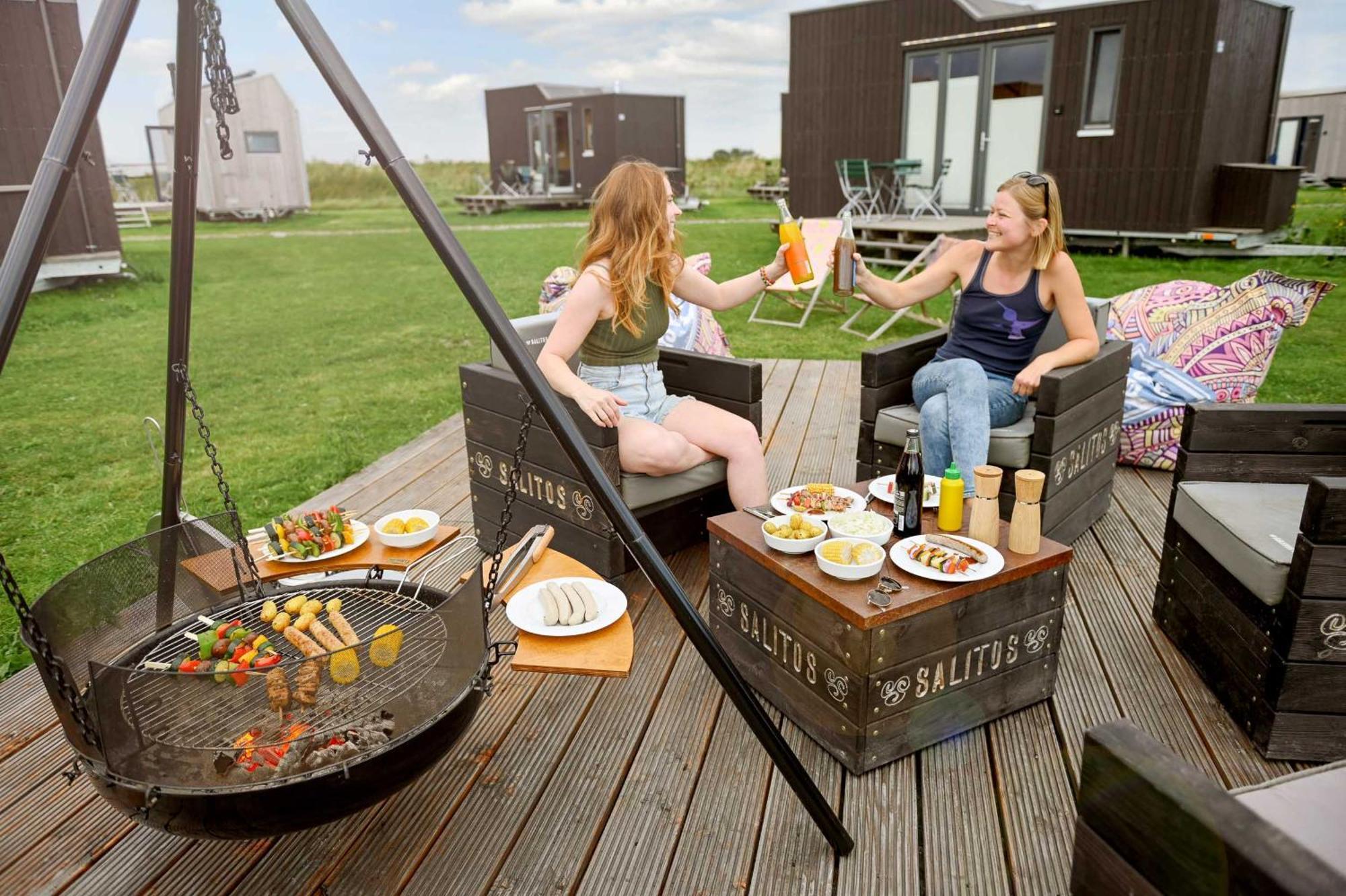 Tiny House Nature 15 Zur Meerseite - Green Tiny Village Harlesiel 卡罗利嫩西尔 外观 照片